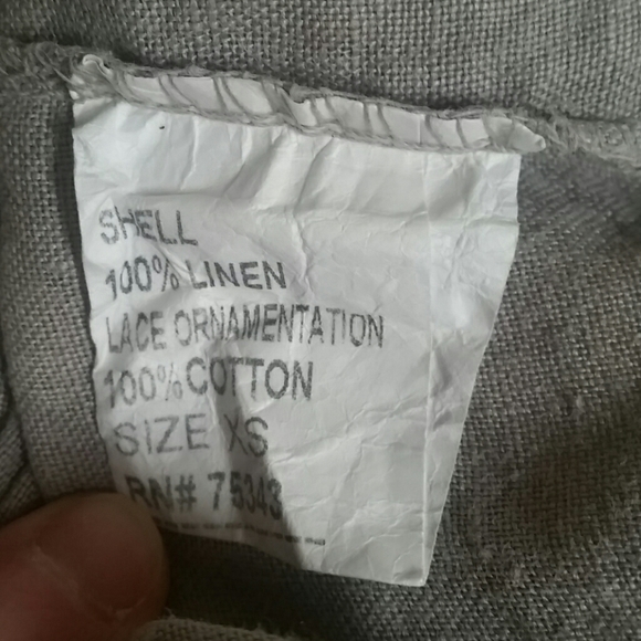 Carla Conti Italian designer Linen Shirtdress XS - Picture 7 of 7